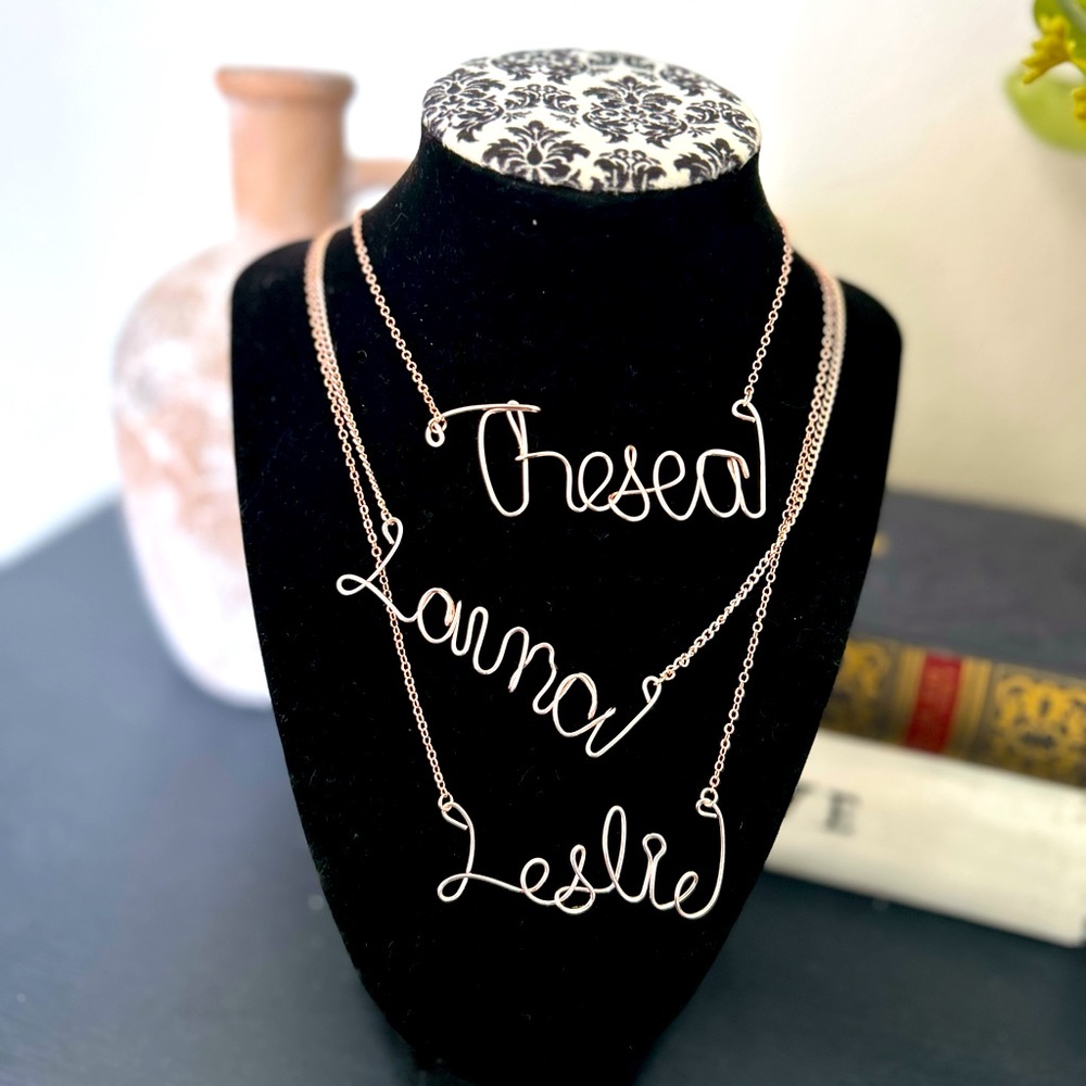 Customize wire name neckline